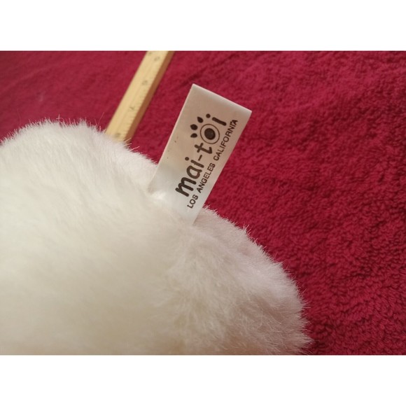 Valentines Day I Love you White Teddy Bear with  red heart 6" - Picture 4 of 5